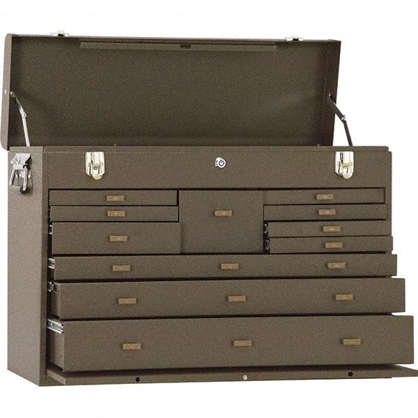 Kennedy - 11 Drawer Tool Chest - 26-3/4" Wide x 8-1/2" Deep x 18" High, Brown - A1 Tooling