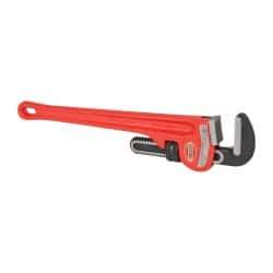 Ridgid - 18" Cast Iron Straight Pipe Wrench - 2-1/2" Pipe Capacity - A1 Tooling