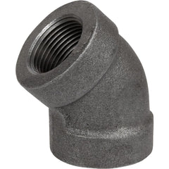 Black Pipe Fittings; Fitting Type: Elbow; Fitting Size: 3/8″; Material: Malleable Iron; Finish: Black; Fitting Shape: 45 ™ Elbow; Thread Standard: NPT; Connection Type: Threaded; Lead Free: No; Standards:  ™ASME ™B1.2.1;  ™ASME ™B16.3; ASTM ™A197;  ™UL ™L