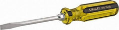 Stanley - Standard Slotted Screwdriver - Round Shank, Acetate Handle - A1 Tooling