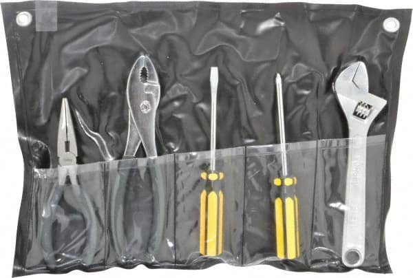 Value Collection - 5 Piece Mechanic's Tool Set - Comes in Tool Roll - A1 Tooling