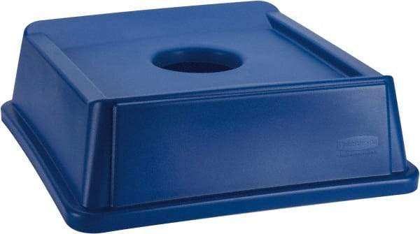 Rubbermaid - Square Lid for Use with 35 Gal Square Recycle Containers - Blue, Polyethylene, For 3569 - A1 Tooling