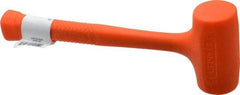 Stanley - 21 oz Head 1-17/32" Face Diam Soft Face Urethane Dead Blow Hammer - 12-7/8" OAL, Composite Handle - A1 Tooling