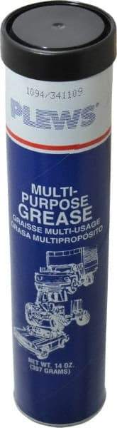 LubriMatic - 14 oz Cartridge Lithium General Purpose Grease - Black, 275°F Max Temp, NLGIG 1-1/2, - A1 Tooling