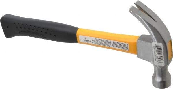 Value Collection - 1 Lb Head, Curved-Economy Hammer - 13" OAL, Fiberglass Handle with Grip - A1 Tooling