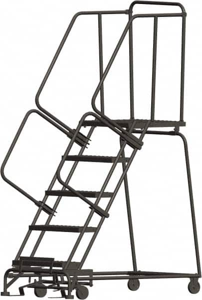 Ballymore - 83" 5 Step Ladder - 450 Lb Capacity, 50" Platform Height, 30" Base Width x 49" Depth, Expanded Metal Tread - A1 Tooling