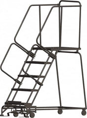 Ballymore - 83" 5 Step Ladder - 450 Lb Capacity, 50" Platform Height, 30" Base Width x 56" Depth, Expanded Metal Tread - A1 Tooling