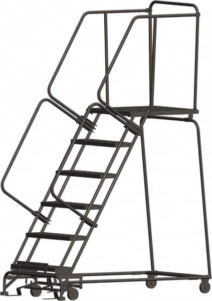 Ballymore - 93" 6 Step Ladder - 450 Lb Capacity, 60" Platform Height, 24" Base Width x 63" Depth, Expanded Metal Tread - A1 Tooling