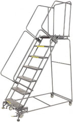 Ballymore - 103" 7 Step Ladder - 450 Lb Capacity, 70" Platform Height, 30" Base Width x 62" Depth, Expanded Metal Tread - A1 Tooling