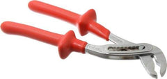 Knipex - 10" OAL, 1-1/2" Max Capacity, 7 Position Gooseneck Tongue & Groove Pliers - Standard V-Jaws, Standard Head - A1 Tooling