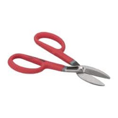 Wiss - 2-1/4" Length of Cut, Straight Pattern Tinner's Snip - 9-3/4" OAL, Cushion Grip Handle, 23 AWG Steel Capacity - A1 Tooling