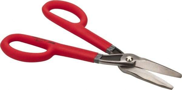 Wiss - 3" Length of Cut, Straight Pattern Tinner's Snip - 13" OAL, Cushion Grip Handle, 21 AWG Steel Capacity - A1 Tooling