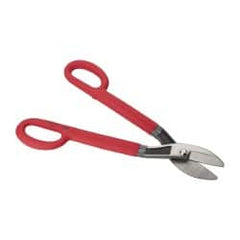 Wiss - 2-1/2" Length of Cut, Straight Pattern Tinner's Snip - 16-1/2" OAL, Cushion Grip Handle, 16 AWG Steel Capacity - A1 Tooling