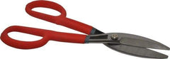 Wiss - 4" Length of Cut, Straight Pattern Tinner's Snip - 14-1/2" OAL, Cushion Grip Handle, 18 AWG Steel Capacity - A1 Tooling