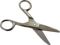 Wiss - 1-7/8" LOC, 5-1/4" OAL Nickel Plated Standard Scissors - Serrated, Plastic Handle, For Electrical - A1 Tooling