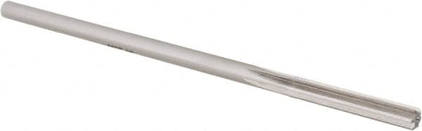 Chucking Reamer: 0.209″ Dia, 5″ OAL, 1-1/4″ Flute Length, Straight Shank, High Speed Steel 6 Flute, RH