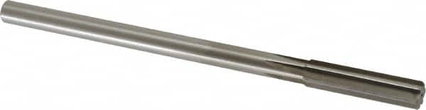 Alvord Polk - 12.5mm High Speed Steel 6 Flute Chucking Reamer - Straight Flute, 0.4355" Straight Shank, 2" Flute Length, 8" OAL - A1 Tooling