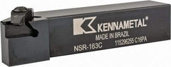 Kennametal - External Thread, Right Hand Cut, 25.4mm Shank Width x 25.4mm Shank Height Indexable Threading Toolholder - 127mm OAL, N.3R Insert Compatibility, NS Toolholder, Series Top Notch - A1 Tooling