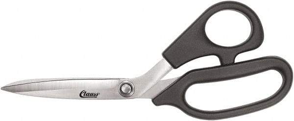 Clauss - 5" LOC, 8-1/2" OAL Stainless Steel Bent Shears - Plastic Offset Handle, For Paper, Fabric - A1 Tooling