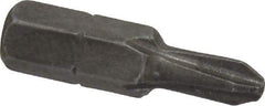 Apex - #2, Hex Drive Phillips Screwdriver Bit - 1/4" Drive, 1" OAL - A1 Tooling