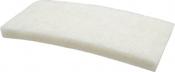 3M - 10" Long x 4-5/8" x 1" Thick Wide Cleansing Pad - Nonabrasive, Light-Duty, White - A1 Tooling