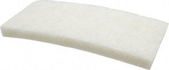 3M - 10" Long x 4-5/8" x 1" Thick Wide Cleansing Pad - Nonabrasive, Light-Duty, White - A1 Tooling