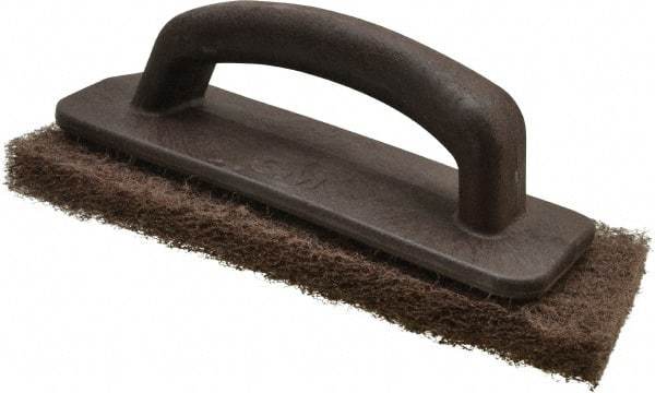 3M - 10" Long x 4.63" Wide x 1/2" Thick Hand Block with Cleansing Pad - Medium-Duty, Brown - A1 Tooling