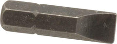 Apex - 1/4" x 0.042" Blade, 1/4" Drive Slotted Screwdriver Bit - 1" OAL, Insert Bit - A1 Tooling