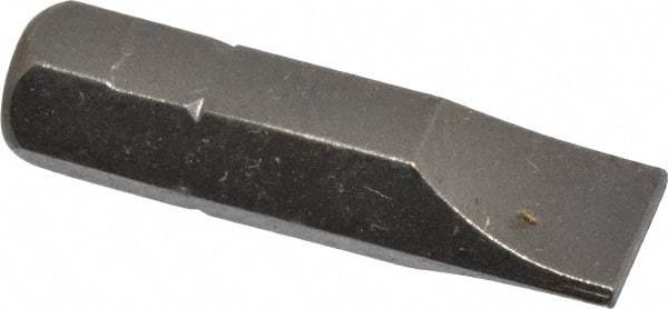 Apex - 9/32" x 0.046" Blade, 1/4" Drive Slotted Screwdriver Bit - 1" OAL, Insert Bit - A1 Tooling