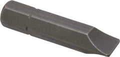 Apex - 19/64" x 0.046" Blade, 5/16" Drive Slotted Screwdriver Bit - 1-1/2" OAL, Insert Bit - A1 Tooling