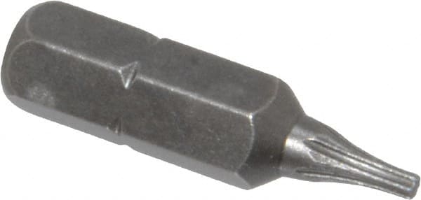 Apex - 1/4" Drive T6 Torx Screwdriver Bit - 1" OAL - A1 Tooling