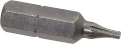 Apex - 1/4" Drive T7 Torx Screwdriver Bit - 1" OAL - A1 Tooling