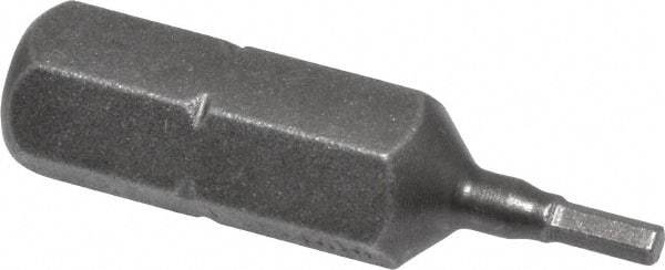 Apex - 1.5mm Hex Screwdriver Bit - 1/4" Drive, 1" OAL - A1 Tooling