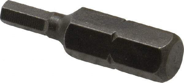 Apex - 3mm Hex Screwdriver Bit - 1/4" Drive, 1" OAL - A1 Tooling