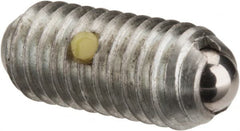 Gibraltar - M6x1.0, 3.5mm Ball Diam, 14mm Body Length, 1mm Max Ball Reach, Threaded Ball Plunger - Steel Body, Steel Ball, 0.45 Lb Initial End Force, 1.35 Lb Final End Force, Locking Element - A1 Tooling