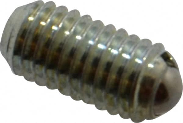 Gibraltar - M8x1.25, 5mm Ball Diam, 16mm Body Length, 1.5mm Max Ball Reach, Threaded Ball Plunger - A1 Tooling