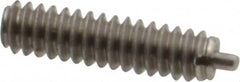 Gibraltar - 6-32, 17/32" Thread Length, 1/16" Plunger Projection, Stainless Steel Threaded Spring Plunger - 0.045" Max Plunger Diam, 17/32" Plunger Length, 1.5 Lb Init End Force, 4.5 Lb Final End Force - A1 Tooling