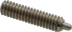 Gibraltar - 8-32, 5/8" Thread Length, 3/32" Plunger Projection, Stainless Steel Threaded Spring Plunger - A1 Tooling