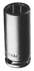 Apex - 1/2" Drive 1-3/16" Standard Impact Socket - 6 Points, 1-5/8" OAL - A1 Tooling