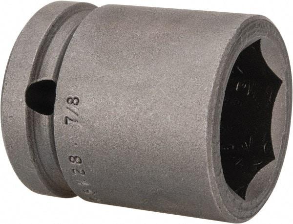 Apex - 1/2" Drive 7/8" Standard Impact Socket - 6 Points, 1-1/2" OAL - A1 Tooling