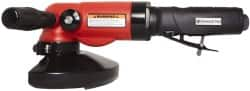 Universal Tool - 5" Wheel Diam, 11,000 RPM, Pneumatic Angle & Disc Grinder - 5/8-11 Spindle, 26 CFM, Side Exhaust - A1 Tooling