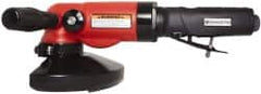 Universal Tool - 5" Wheel Diam, 11,000 RPM, Pneumatic Angle & Disc Grinder - 5/8-11 Spindle, 26 CFM, Side Exhaust - A1 Tooling