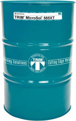 Master Fluid Solutions - Trim MicroSol 585XT, 54 Gal Drum Cutting & Grinding Fluid - Semisynthetic, For Aluminum Alloys, Cast Iron, Composites, Copper, Plastics, Steels & Titanium - A1 Tooling