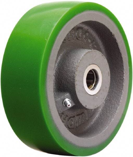 Hamilton - 6 Inch Diameter x 2 Inch Wide, Polyurethane on Cast Iron Caster Wheel - 1,200 Lb. Capacity, 2-1/4 Inch Hub Length, 1 Inch Axle Diameter, Straight Roller Bearing - A1 Tooling