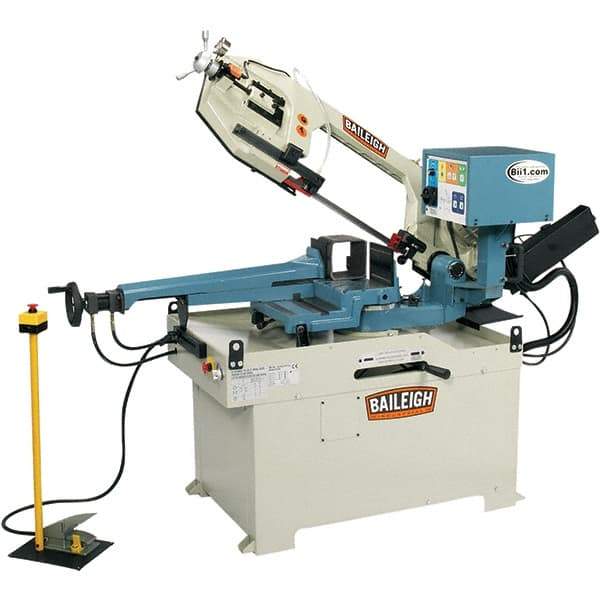 Baileigh - 13.77 x 8.66" Semi-Automatic Combo Horizontal & Vertical Bandsaw - 1 Phase, 60° Right, 45° Left Vise Angle of Rotation, 2 hp, 220 Volts, Frequency Drive - A1 Tooling