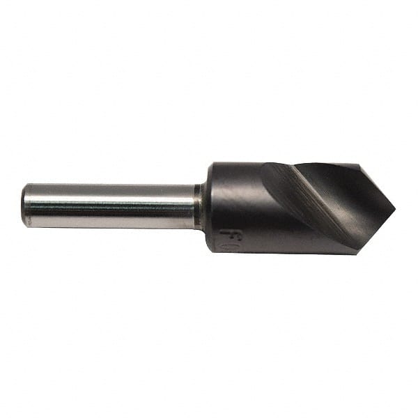 M.A. Ford - 5/8" Head Diam, 1/4" Shank Diam, 1 Flute 60° High Speed Steel Countersink - A1 Tooling