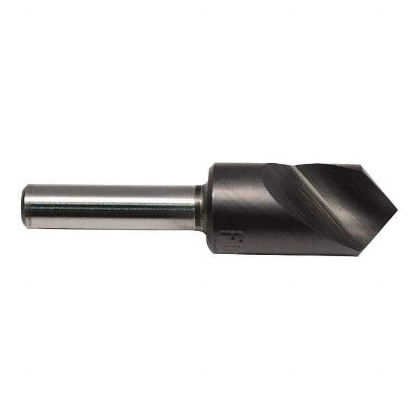 M.A. Ford - 1/4" Head Diam, 1/4" Shank Diam, 1 Flute 60° High Speed Steel Countersink - ALtima Blaze Finish, 2" OAL - A1 Tooling