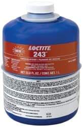 Loctite - 1,000 mL Bottle, Blue, Medium Strength Liquid Threadlocker - Series 243, 24 Hour Full Cure Time, Hand Tool Removal - A1 Tooling