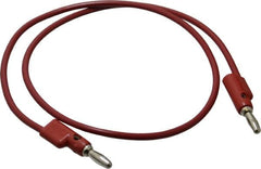 Pomona - Red Electrical Test Equipment Leads - Use with Stacking Banana Plugs - A1 Tooling