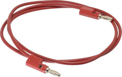 Pomona - Red Electrical Test Equipment Leads - Use with Stacking Banana Plugs - A1 Tooling